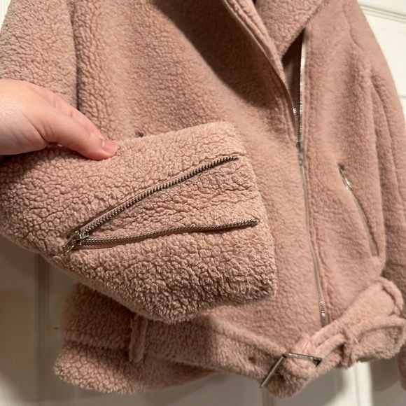 Missguided Pink Faux Fur Jacket, Women's Size 4 - Picture 11 of 16